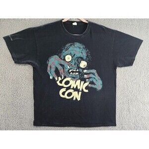 Wizard World Tour Comic Con Shirt Mens XL Black Zombie Print